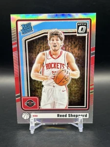 2024-25 Donruss Optic Reed Sheppard RC Rated Rookie Holo Prizm #255 Rockets - Picture 1 of 2