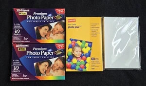 NEW Photo Paper 4 x 6 Open Box 120+ Sheets Lot - Picture 1 of 1