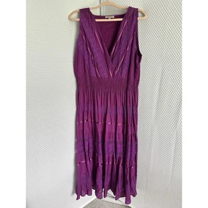 Maxi Vestido Magic Mujer 1X Talla Grande Púrpura Caprichoso Hada Femenino Boho - Imagen 1 de 9