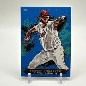 Topps Inception 2021 Stephen Strasburg # 11/25 Washington Nationals azul SP - Imagen 1 de 3