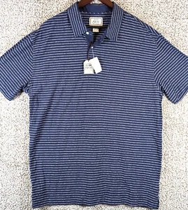 Jos. Polo A Bank Mezcla de Lino Para Hombre Talla XXL Azul Rayas Informal Atletismo Nuevo con Etiquetas - Imagen 1 de 8