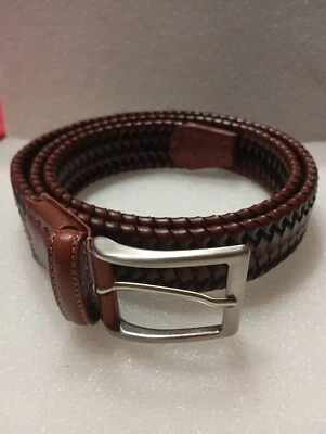 CINTURA UOMO 3,5 CM ELASTICA IN CUOIO BELTS ARTIGIANALE MADE IN ITALY - Immagine 1 di 4
