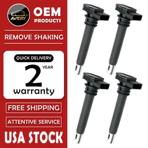 Pack of 4 Ignition Coil for Volkswagen Passat Jetta Audi A3 A4 A5 Q3 TT L4 2.0L - Picture 1 of 13