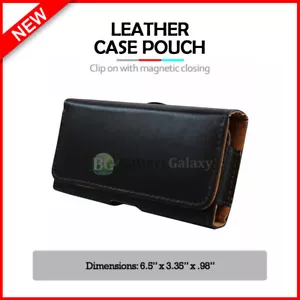 HOT! Genuine Leather Pouch Phone Case for BlackBerry DTEK50/DTEK60/KEYone/PRIV - Picture 1 of 5