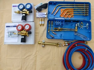 Autogen Autogenschweißgerät Messer Griesheim Typ RH Semperit Autogenschlauch - Bild 1 von 11