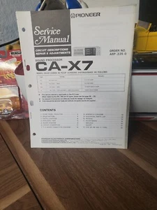Pioneer CA-X7 Amplifier Service Manual *Original* - Picture 1 of 4