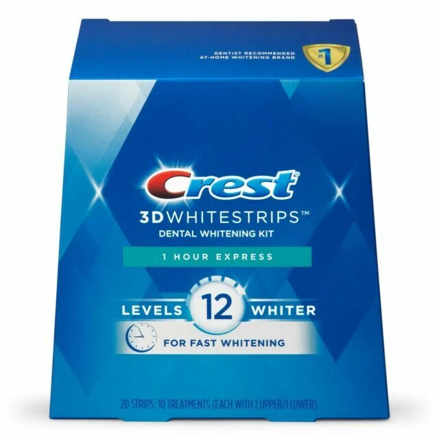 Crest 3D Whitestrips 1 Hour Express Dental Whitening Kit - 20 Count