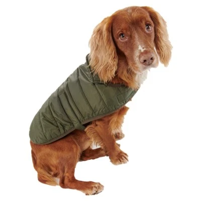Barbour Baffle Quilt Green Dog Coat - Size S & L - Image 1 of 4