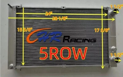 Radiador de aluminio 5 filas para Maserati 2500 biturbo 2,5 l 1981-1994 1984 1985 86 87 Foto 1 de 4