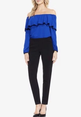 Vince Camuto Milano Ankle Length Pants Rich Black 0 $79 NWT - Image 1 of 4