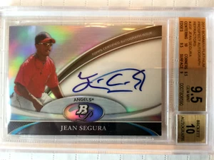 2011 Bowman Platinum Prospect Refractor JEAN SEGURA BGS 9.5 Auto Phillies - Picture 1 of 2