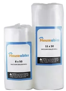 Vakuumversiegelungsrollen, Küchenofenbeutel, 2er-Pack, 11"" x 50 Fuß & 8"" x 50 Fuß - Bild 1 von 5