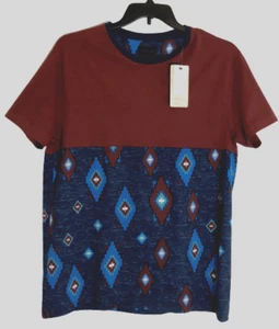 XL Herren Southwest Tee Geo Blau Rot Weiß Craft + Flow Neu mit Etikett - Bild 1 von 8