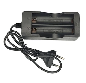 Caricabatterie Doppio 2 Pile Ricaricabili 18650 Li-Ion Litio AC 220V 4,2V  - Foto 1 di 7