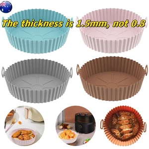 Air Fryer Silicone Pot Air Fryer Basket Liner Non-Stick Reusable Baking Tray Mat - Picture 1 of 17