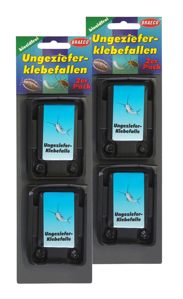 4 x Ungeziefer-Klebefallen, Ameisen-Falle, Insektenfalle, Köderdose - Bild 1 von 1