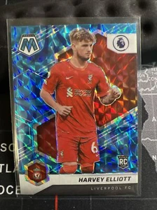 2021-22 Panini Mosaic EPL Premier League Harvey Elliott Blue Prizm Rookie RC - Picture 1 of 2