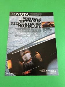 1987 1988 TOYOTA VINTAGE ORIGINAL PRINT AD PRINTED ADVERTISEMENT - Picture 1 of 1