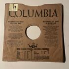10" 78 RPM Record Sleeves - Lot of 10 Columbia Record Sleeves (Bundle #58)