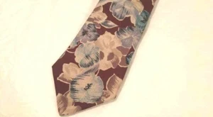 Corbata vintage Givenchy Monsieur 100 % seda automática flores floral para hombre - Imagen 1 de 2