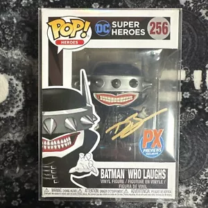 Signed By David Baron Funko POP! DC Super Heroes #256 - Batman Who Laughs - Picture 1 of 2