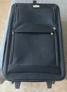Embark Black Polyester Wheels & Handle Luggage - Picture 1 of 7