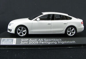 Schuco SOP Audi A5 Sportback 2009 Ingolstadt 1:43 w oryginalnym opakowaniu / pudełko model samochodu