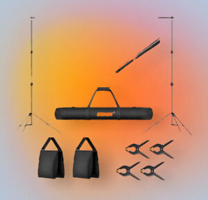 Photo Video Studio Backdrop Support System Kit with Carry Bag
