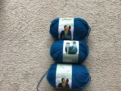 PANDA HEATH 8 PLY WOOL & ACRYLIC YARN-SHADE MING BLUE-150 GRAMS - image 1 of 3