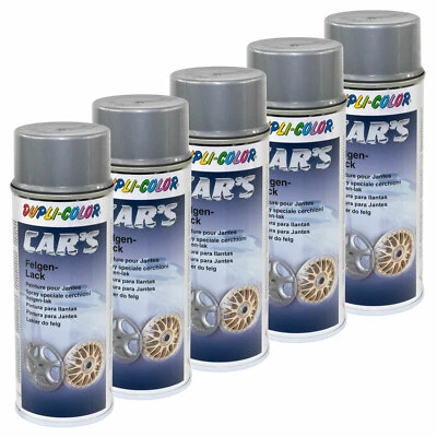 Felgenlack silber 5x 400 ml Felgenspray Lack Spray Dupli Color 358919 Cars Felge - Bild 1 von 4