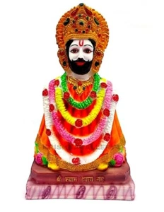 Poly Resin Lord Khatu Shyam Ji Statue Idol for Home Temple (Size: 5 inch) - Bild 1 von 3