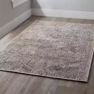 Tappeto design moderno con gancio a mano - morbido e resistente misto lana, cotone, viscosa - Foto 1 di 4