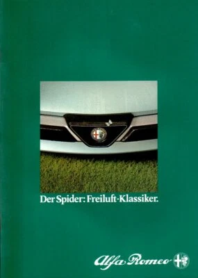 Alfa Romeo Spider 1.6, 2.0. Hochglanz Prospekt 2.1983 Foto 1 de 2