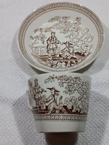 T.G. & F. B. ENGLISH STAFFORDSHIRE POTTERIES TEA CUP & SAUCER ca. 1893 -1891 - Picture 1 of 10