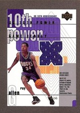 2001-02 Upper Deck UD 10th Power Game Jersey #RA-X Ray Allen