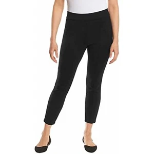 Anne Klein Womens Midweight Tummy Control Ponte Pant (Medium, Black) - Picture 1 of 3