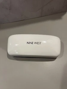 **LARGE** - NINE WEST - WHITE - HARD SUNGLASSES CASE - Picture 1 of 3