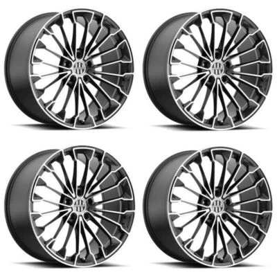 Set 4 Victor Equipment Wurttemburg 18x11 5x130 Gunmetal Mirror Wheels 18" 36mm - Imagem 1 de 4