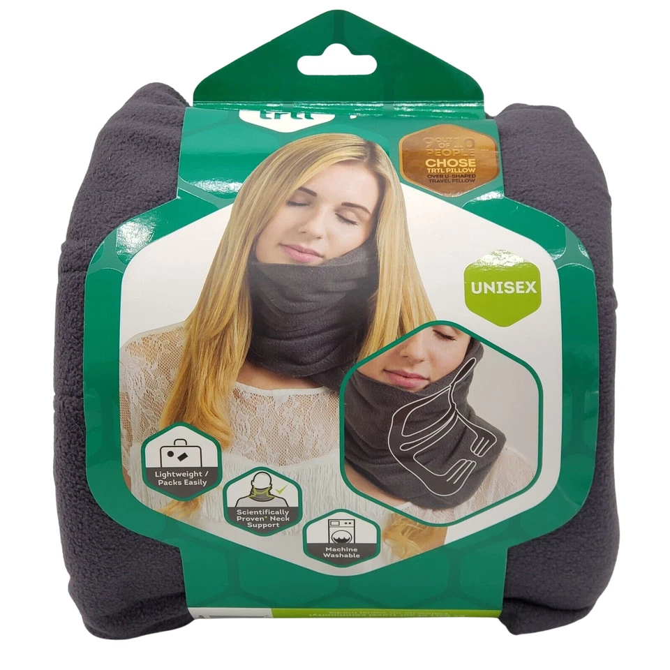 Trtl Super Soft Travel Neck Support Pillow - Gray