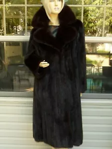 WOMEN RANCH MINK FUR COAT Sz. 10-12 - Picture 1 of 7