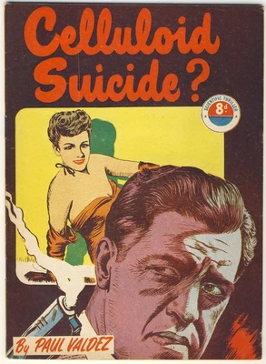 Paul Valdez - CELLULOID SUICIDE? [ Scientific Thrillers - December 1951 ] - Image 1 of 2