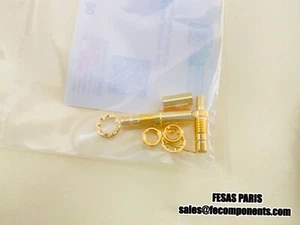 Wurth 61626421210620 RF/Coaxial Connector SMB Cable Bulkhead Straight Jack -4Pcs - Picture 1 of 2