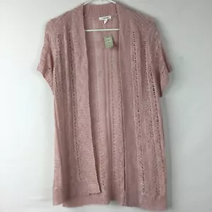 Maurices Pullover gehäkelt kurzärmelige Strickjacke Größe L - Bild 1 von 5