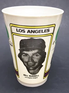 Vintage 1978 Bill Russell 7-11 Plastic Cup Los Angels Dodgers MLB Baseball - Picture 1 of 6