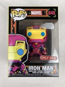Funko Pop! Iron Man #649 | Marvel Black Light Target Exclusive W/ Protector - Picture 1 of 4