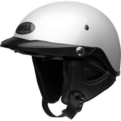 Bell Adult Pit Boss Cruiser Motorcycle Pearl White Large Helmet Foto 1 de 4