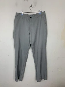Adidas Mens Golf Pants 34x32 Gray Straight Wicking Tech Climalite Athletic - Picture 1 of 8
