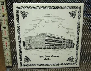 NOTRE DAME ACADEMY Águilas Bache Toledo Azulejo Cerámico OHIO Decorativo   - Imagen 1 de 1