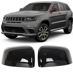 For Jeep Grand Cherokee 2011-2021/Durango Rearview Mirror Cover Kit Glossy Black - Bild 1 von 7