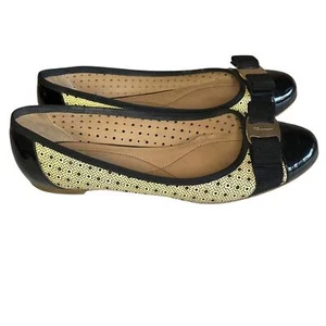 Salvatore Ferragamo Varina Ballerina zweifarbig bedruckt flach 9,5 - Bild 1 von 8